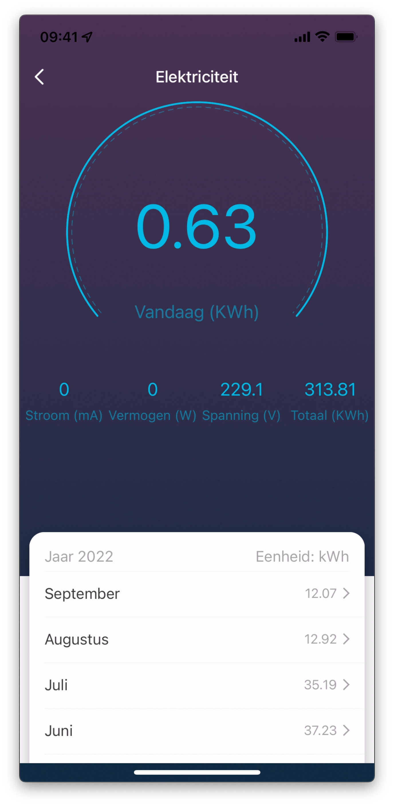 WiFi 16A smart plug med energimåler - Hihome