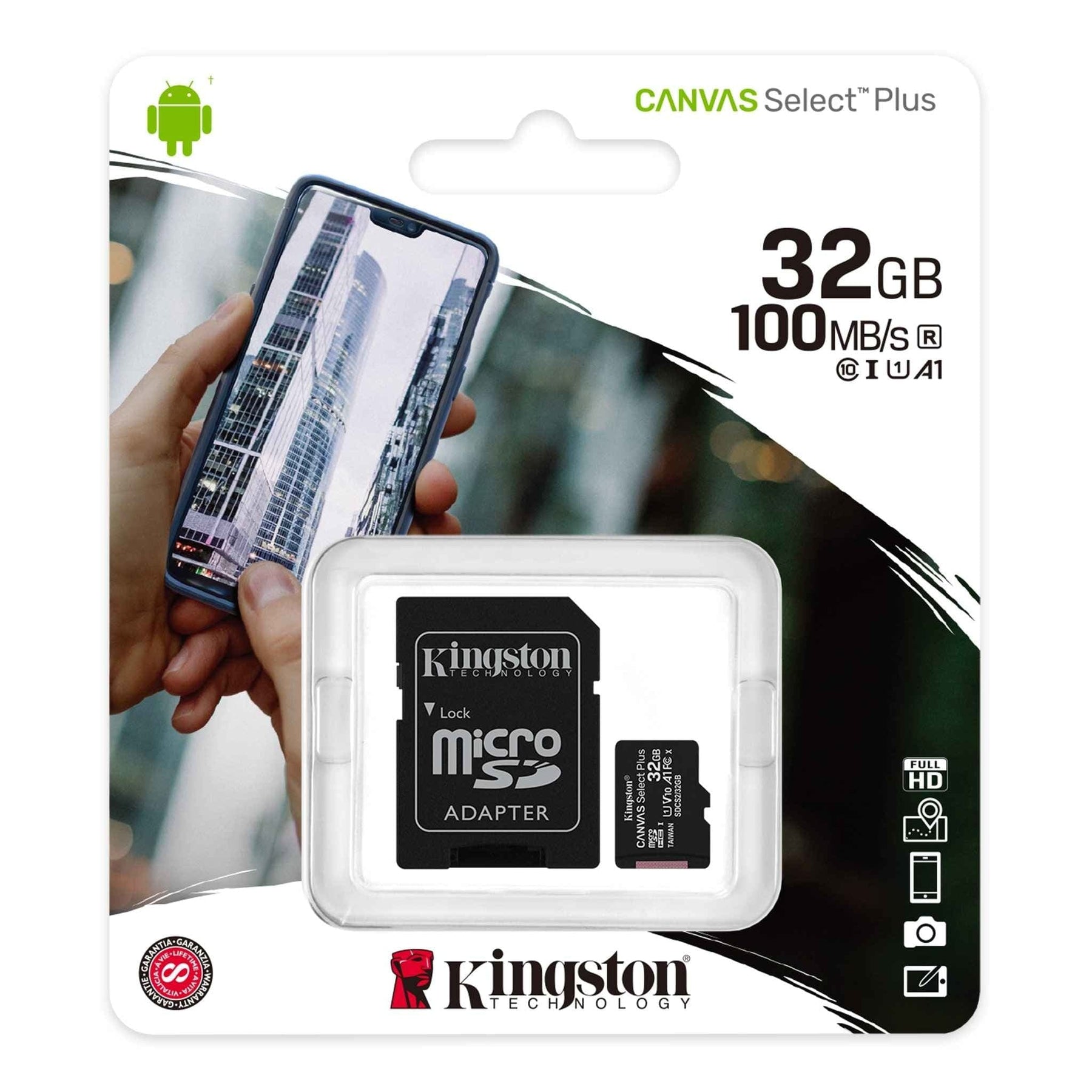 Kingston Standard Kingston Technology microSD hukommelseskort klasse 10 32GB SDCS2/32GB